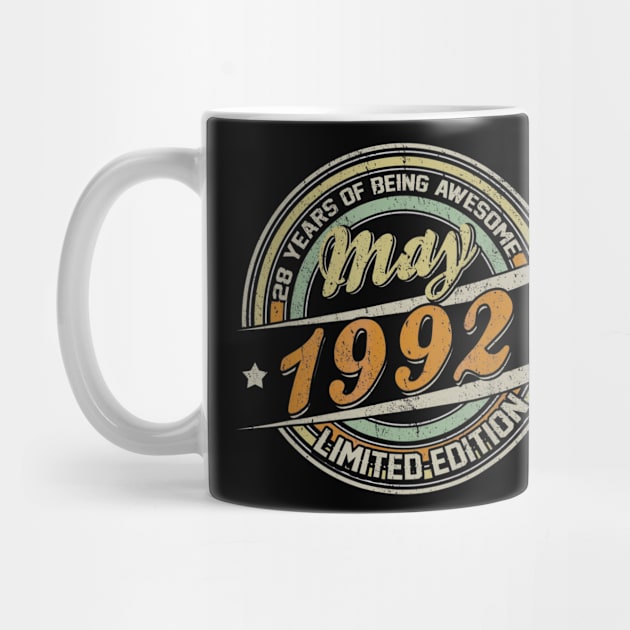 Born In MAY 1992 Limited Edition 28th Birthday Gifts by teudasfemales